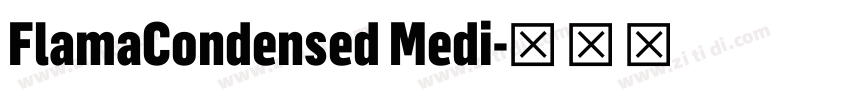 FlamaCondensed Medi字体转换